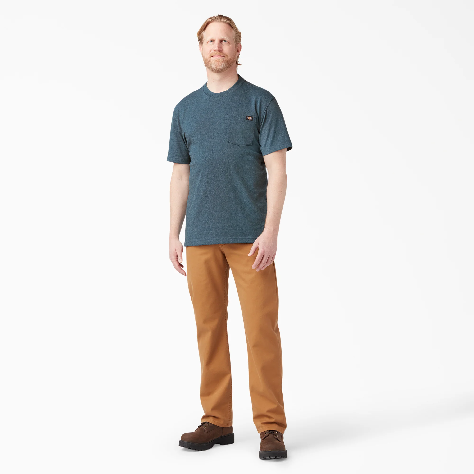 Heavyweight Heathered Short Sleeve Pocket T-Shirt 4 Heavyweight Heathered Short Sleeve Pocket T-Shirt