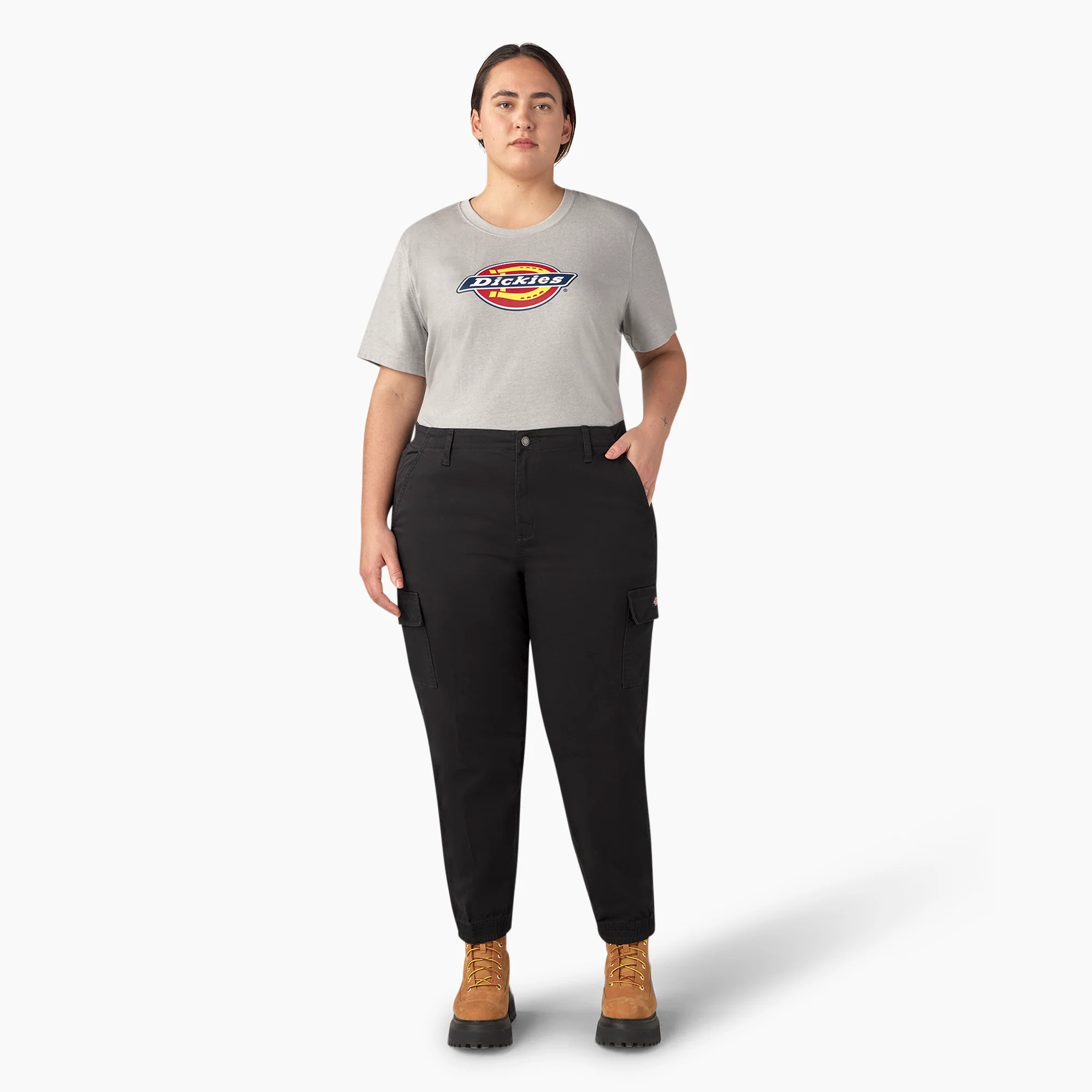 Women's Plus High Rise Fit Cargo Pants 5 Women's Plus High Rise Fit Cargo Pants