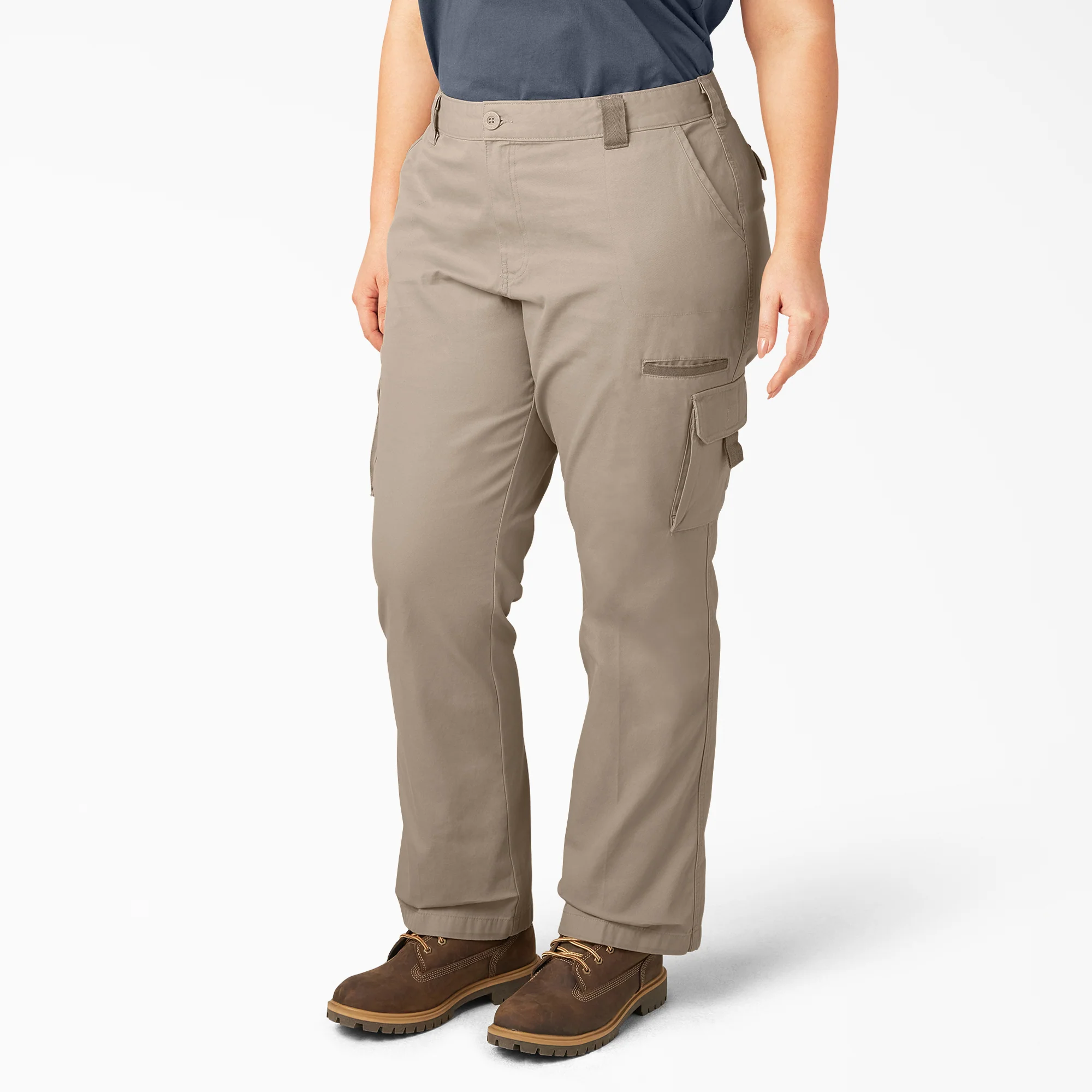 Women's Plus Relaxed Fit Cargo Pants 3 Women's Plus Relaxed Fit Cargo Pants