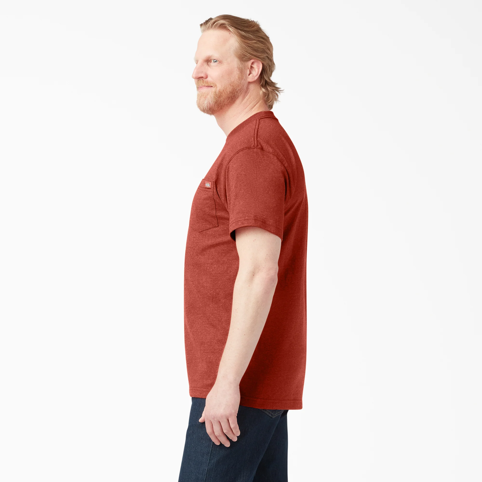 Heavyweight Heathered Short Sleeve Pocket T-Shirt 3 Heavyweight Heathered Short Sleeve Pocket T-Shirt