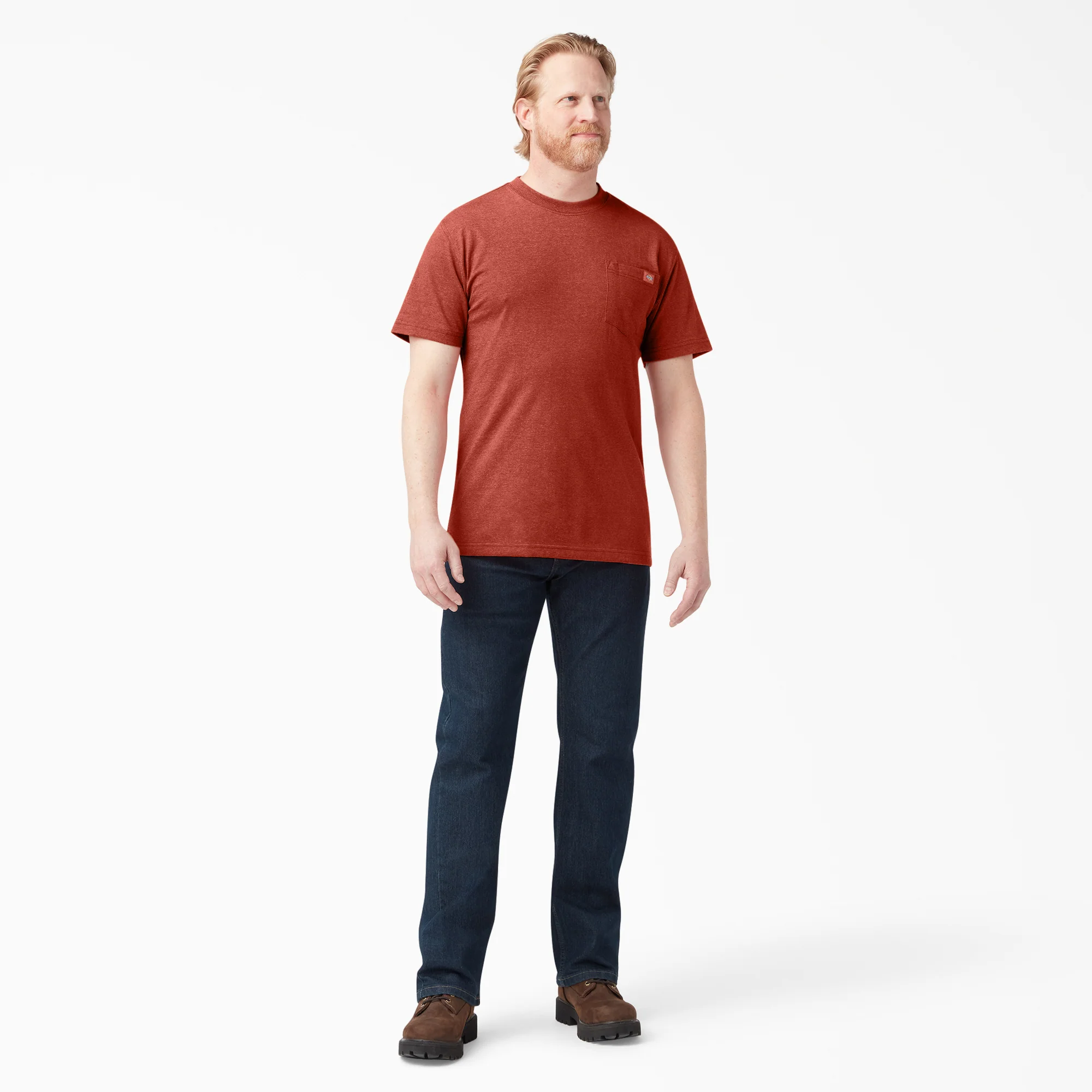 Heavyweight Heathered Short Sleeve Pocket T-Shirt 4 Heavyweight Heathered Short Sleeve Pocket T-Shirt
