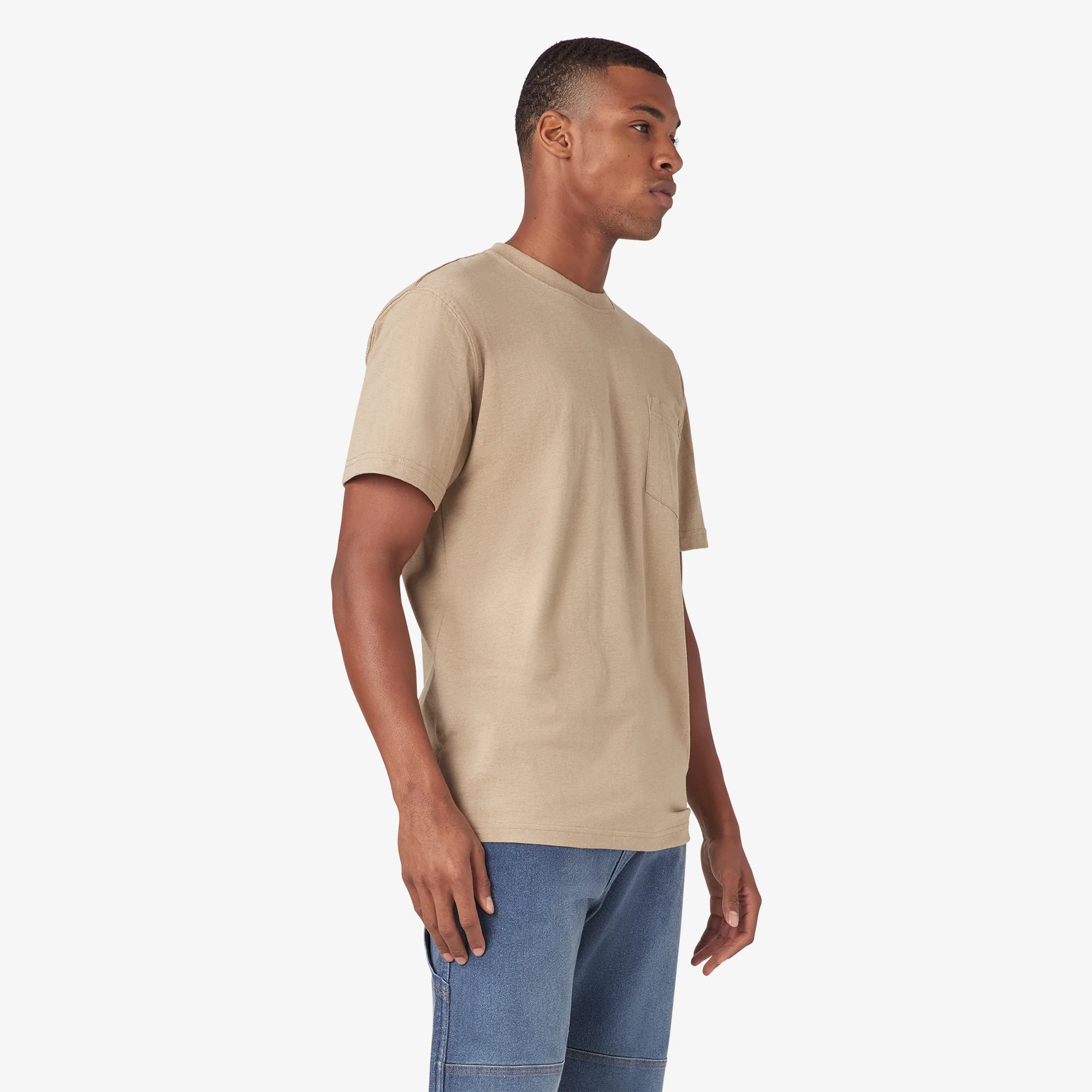 Heavyweight Heathered Short Sleeve Pocket T-Shirt 4 Heavyweight Heathered Short Sleeve Pocket T-Shirt