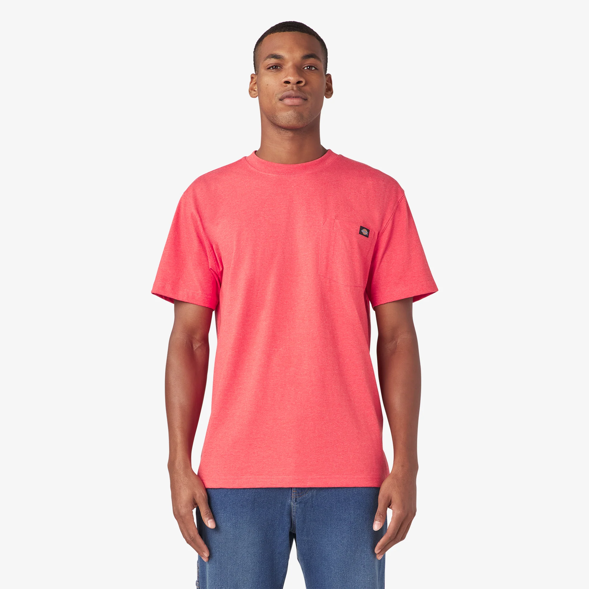 Heavyweight Heathered Short Sleeve Pocket T-Shirt