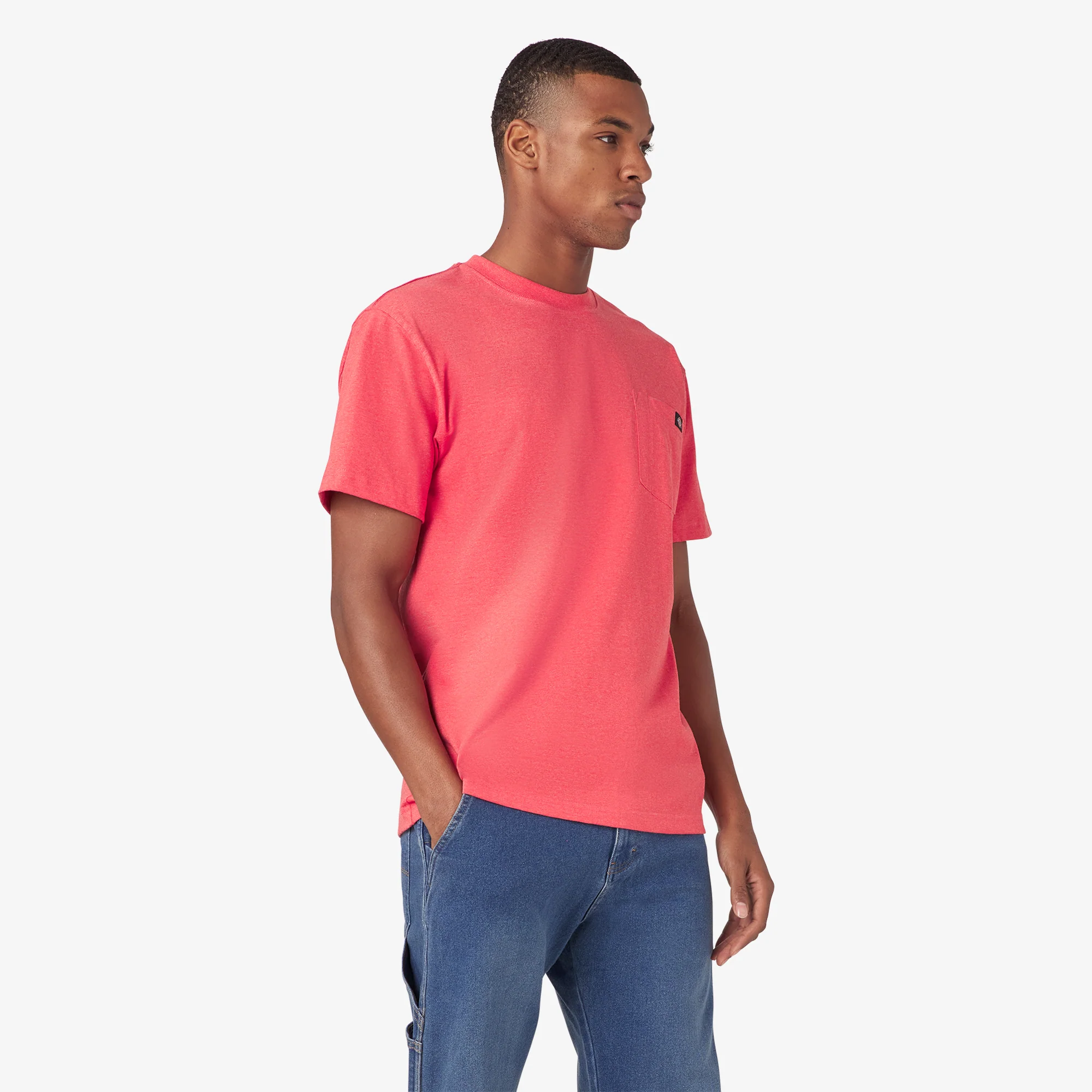 Heavyweight Heathered Short Sleeve Pocket T-Shirt 4 Heavyweight Heathered Short Sleeve Pocket T-Shirt