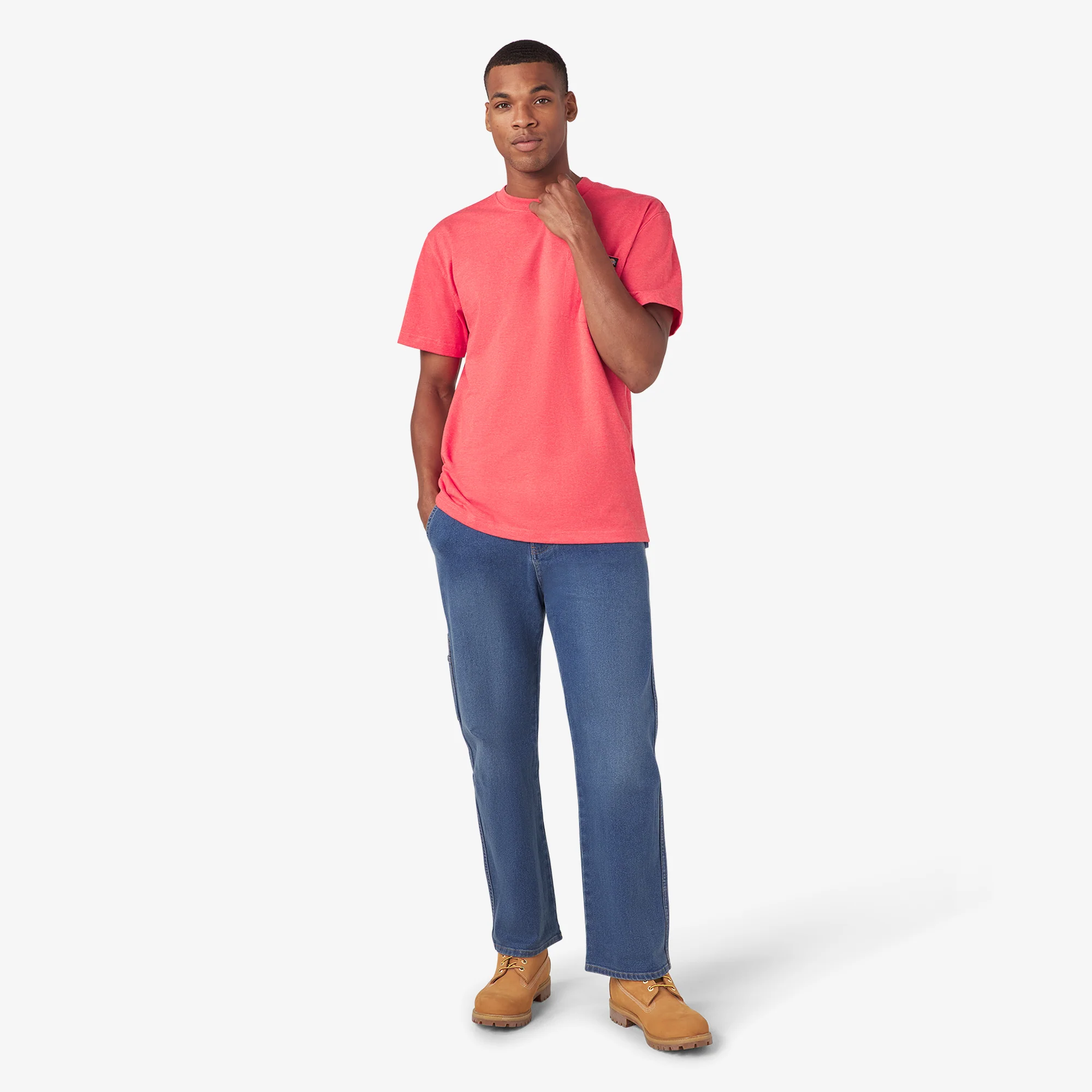 Heavyweight Heathered Short Sleeve Pocket T-Shirt 5 Heavyweight Heathered Short Sleeve Pocket T-Shirt